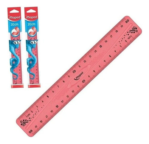 Maped Flexible Twist Ruler 20cm Pack of 2 Units 0