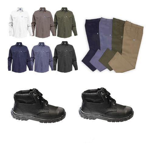 Ramos Generales Buenos Aires Workwear Set: Shirt, Pants, and Boots 0