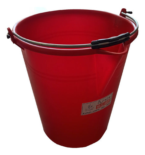 Mascardi 17 Liters Plastic Bucket with Steel Handle x4 1