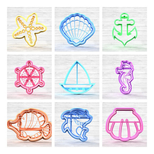 Tienda de Cortantes Anchor Sea Background Cookie Cutter 1