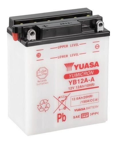 Bateria Para Moto Yuasa Yb12a-a Yumicron 12ah Emporio 0