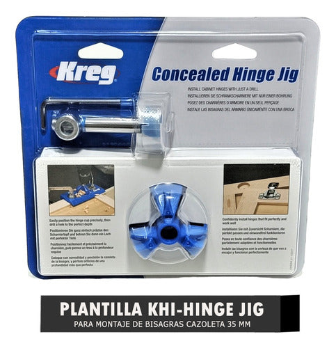 Kreg Sistema Plantilla Para Bisagras Cazoleta 35mm Khi-hinge 1