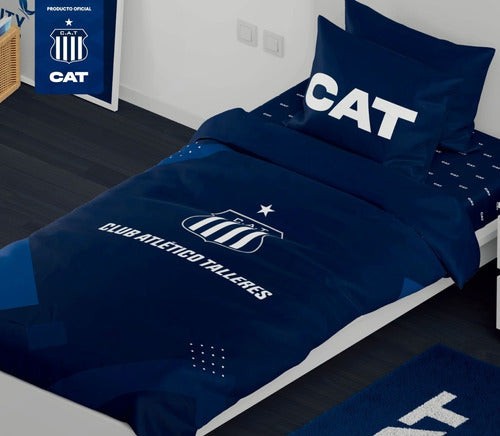 City Talleres De Córdoba Original Football Microfiber Sheet Set 0