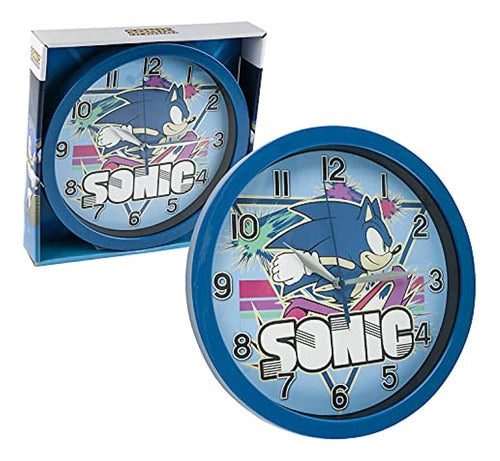 Accutime Watch Sonic The Hedgehog Print 9.5 Inches Wall Clock Office 0