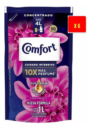 Suavizante Comfort Intense Fiber Protect Repuesto 1 L X 6 U 0