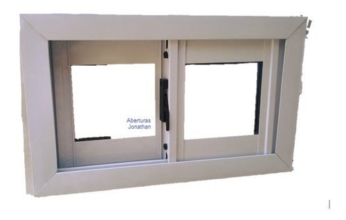 White Aluminum Window 60x30 Ideal for Bathroom 0