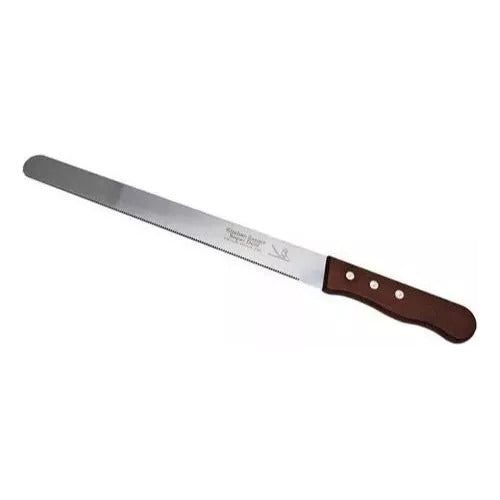 Cuchillo Pan Torta 30cm Mango Madera Blíster Zztt 0