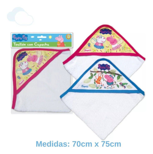 Dispita Baby Hooded Towel Printed Peppa Pig 2