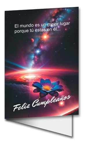 Pack De 2 Tarjeta De Feliz Cumpleaños Brillante Para Adultos 0