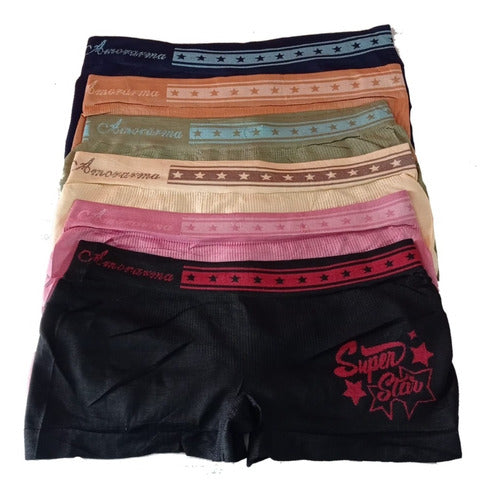 Pack of 3 Women's Microfiber Mini Short Boxer Panties 3