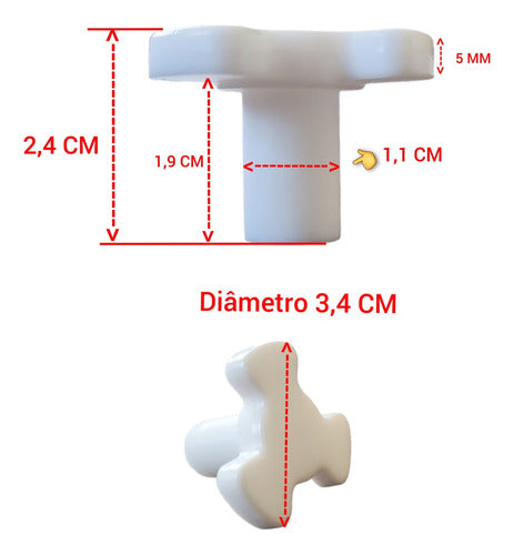 Arco Eixo Girador Do Prato Microondas Eletrolux Mtd30 Ma30s 5