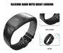 NotoCity Compatible With Samsung Gear Fit2 Pro Bands Replacement Silicone Band For Samsung Gear Fit2 / Gear Fit 2 Pro Smartwatch (Black-Black, Small) 3