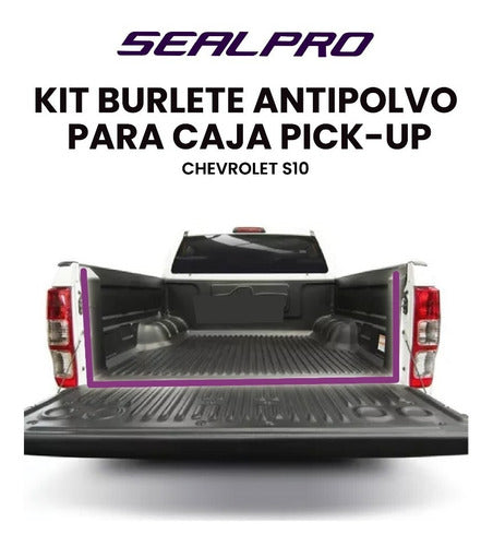 SealPro Chevrolet S10 Pick Up Truck Bed and Tailgate Sealing Kit - Kit De Sellado Porton De Caja Pick Up Chevrolet S10