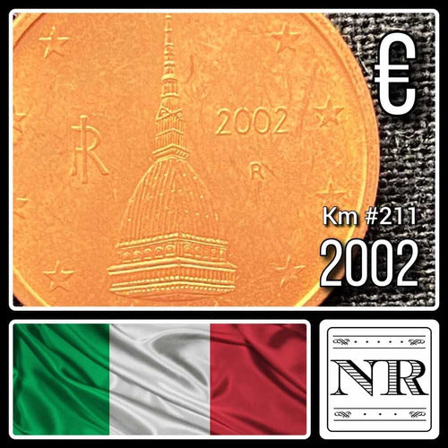 Italy - 2 Euro Cent - Year 2002 - Km #211 - Cupola 0