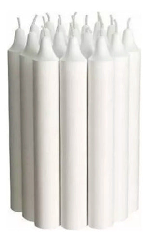 Out Short Common Candles x 100 White Paraffin Candle 0