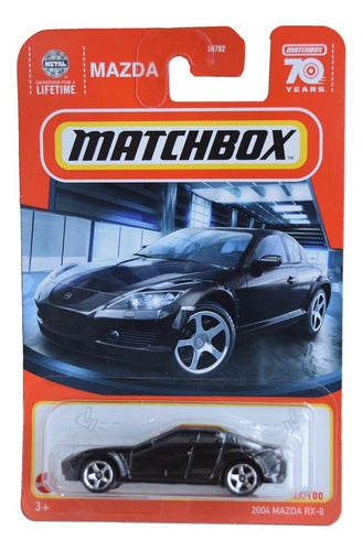 Matchbox 2004 Mazda Rx8 Black 70th Anniversary 1