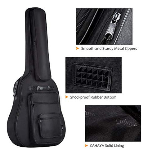 Cahaya 40 41 42 Pulgadas Bolsa De Guitarra Acústica Multibol 2