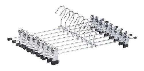 Metal Hook Set of 20 Pant Hangers with Clips 5