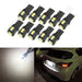 T10 (W5W 147 152 168) 6SMD 5730 Super Bright LED Bulbs - 10pcs 0