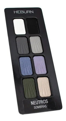 Heburn Maquillaje Profesional Paleta Neutra Sombras Ojos 940 0