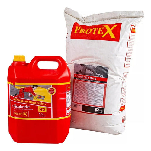 Protex Base Nivelacion Micro Pisokrete Gris Cemento 40 Kg 0