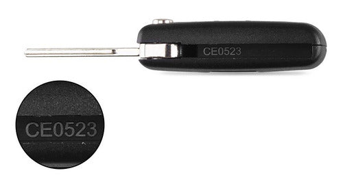 Car Key Shell + 3-Button Key HU83 S/Portapila CE0523 4