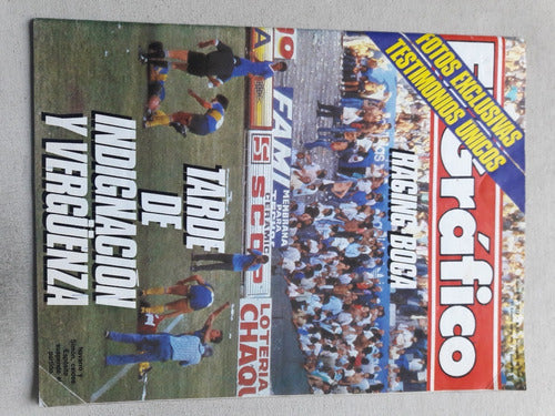 El Grafico Nº 3612 Año 1988 Lamina Racing - Boca Cai River 5