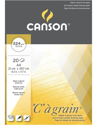 Canson Block Dibujo Cagrain Emblocado 224g 21 X 29,7 20h 0