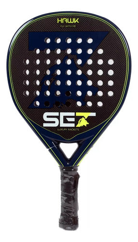 SET Hawk Black Eva Carbon 3K Padel Racket 0