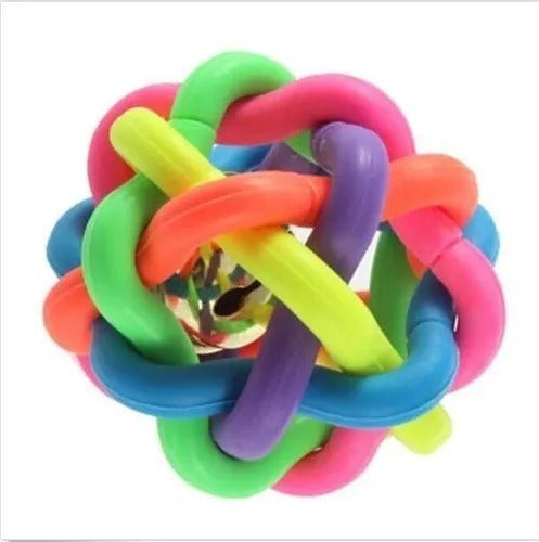 Generic Pet Toy Braided Ball with Bell 8.5cm 13038 0