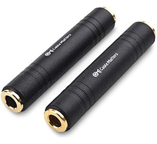 Cable Matters 1/4 TRS Extension Adapter 2-Pack 0