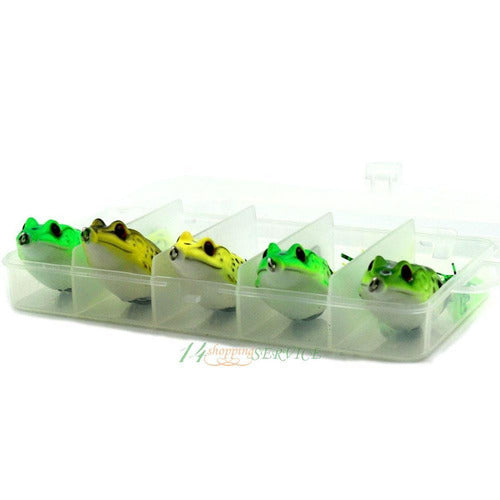 Soft Plastic Frog Lure Set - 5 Pieces - 5.5 cm - 8g 3