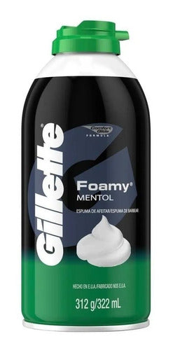 Espuma De Afeitar Gillette Foamy Mentol 312gr 1