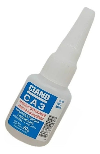 Ciano Adhesive Cianocrilato CA3 20g High Viscosity Porous 1