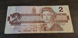 Canadá Billete 2 Dólares 1986. Usado !!!! 1