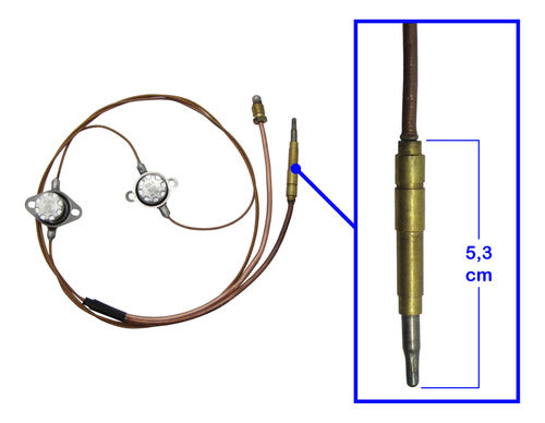 Orbis Thermocouple for Water Heater with 2 Sensors (95°C and 105°C) 1