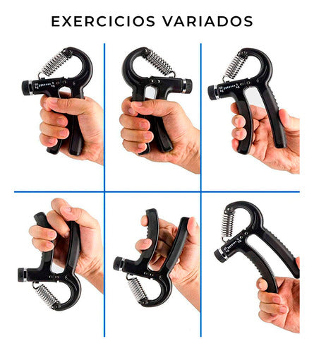 Kit 2 Aparelhos Hand Grip Treino Fisioterapia Dedos Mão 5