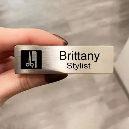 Victororius Design Personalized ID Pin, Name Badge 1