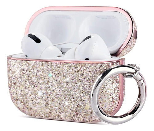 Moon AirPods Pro Case with Glitter in Various Colors 0