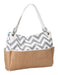 Caught Ya Lookin Chic Diaper Bag Gray Chevron 0