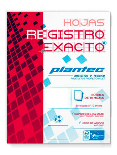 Plantec Hojas Papel Registro Exacto A4 210gr Apto Grabado 0