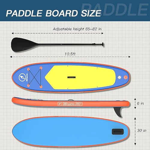 Bifanuo Inflatable Stand Up Paddle Board with Accessories 1