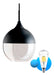 Pendant Glass Lamp Mitte E27 Ceiling + Filament 0