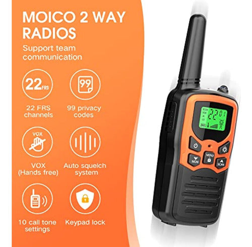 MOICO Walkie Talkies De Largo Alcance 1