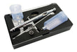Double Action Gravity Feed Airbrush with Long 3ml Dropper 2 Cups 7