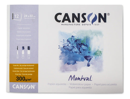 Bloco Montval Aquarela - Canson 300gr A4 0