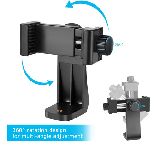 Soporte Adaptador  Trípode Giratorio Vertical Horizontal 1