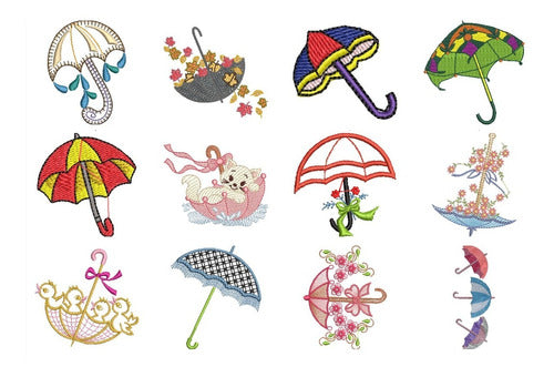 27 Embroidery Machine Umbrella Hoops Set 1