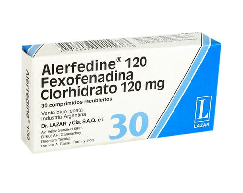 Alerfedine 120 Mg 30 Comp 0