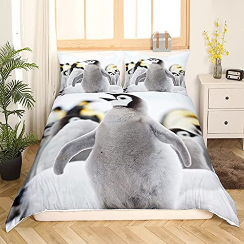 Juego De Ropa De Cama De Pingüino Erosebridal, Juego De Fund 1